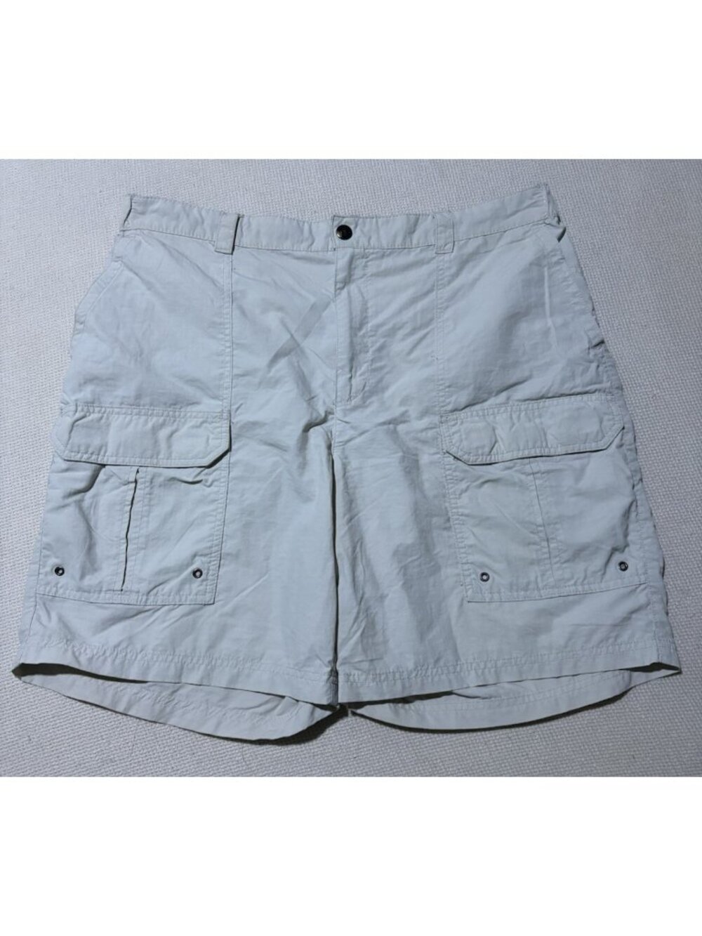 Croft & Barrow Shorts Mens 36 Beige Quick Dry Cargo 100% Nylon Outdoor Hiking Ut
